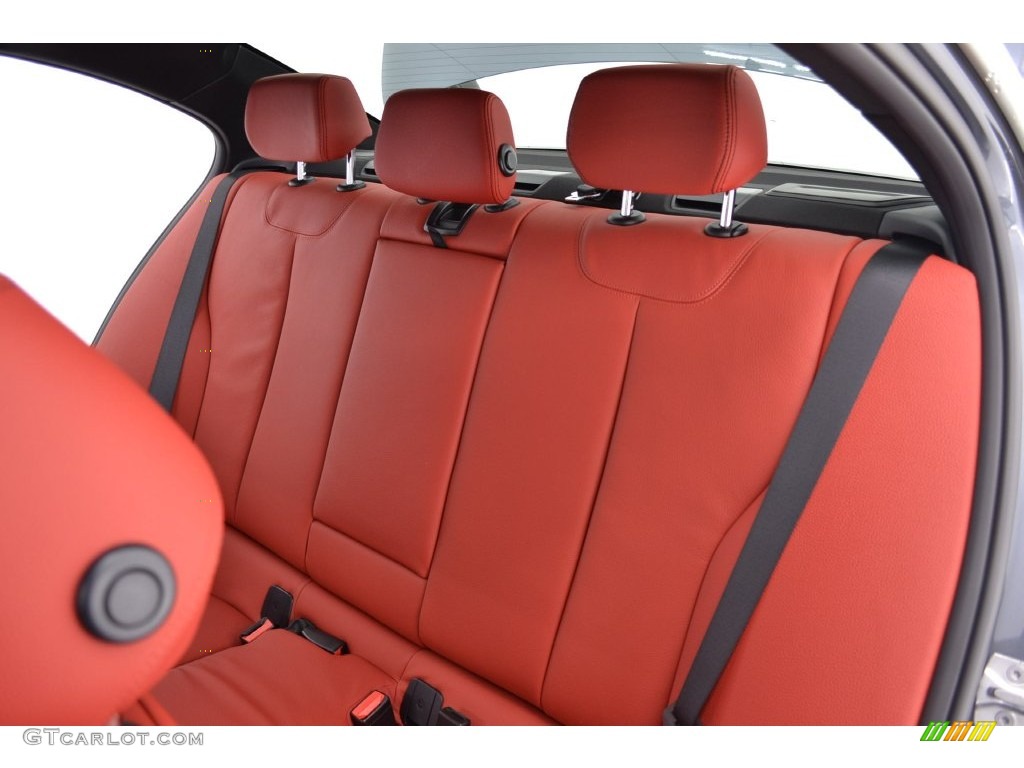 2016 3 Series 340i Sedan - Mineral Grey Metallic / Coral Red photo #9
