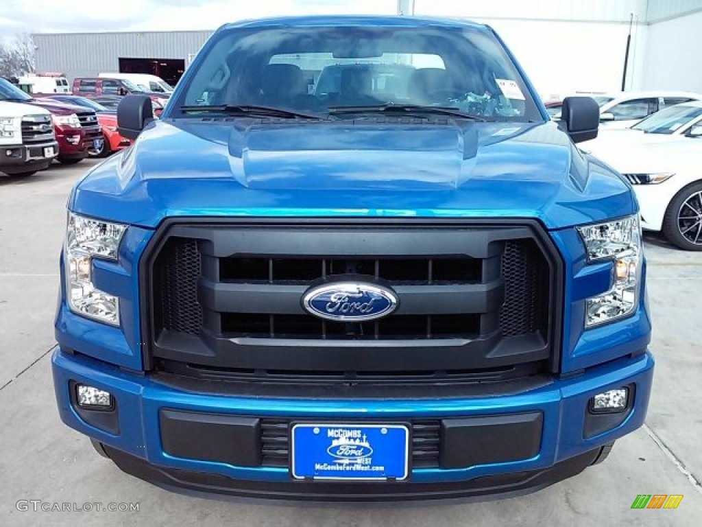 2016 F150 XL SuperCab - Blue Flame / Medium Earth Gray photo #5
