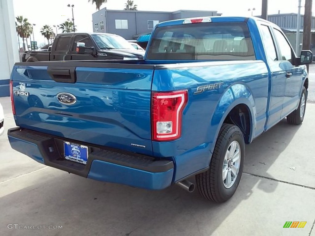 2016 F150 XL SuperCab - Blue Flame / Medium Earth Gray photo #9