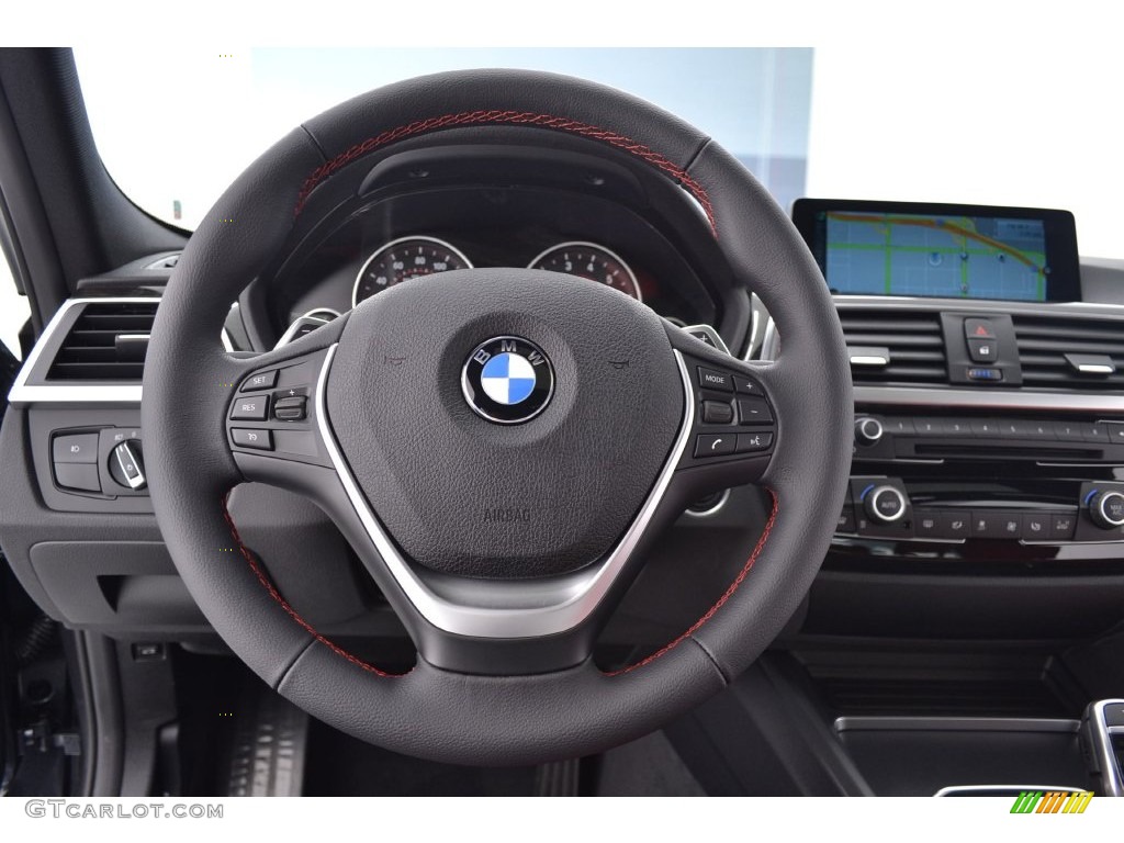 2016 3 Series 340i Sedan - Mineral Grey Metallic / Coral Red photo #30