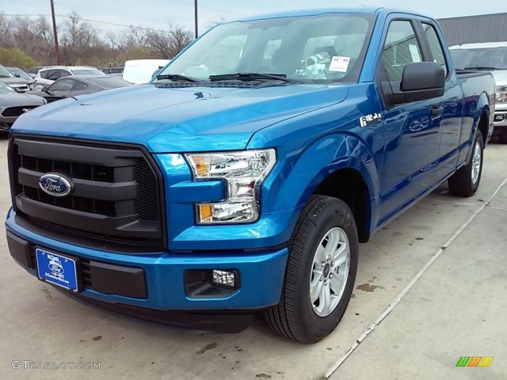 2016 F150 XL SuperCab - Blue Flame / Medium Earth Gray photo #6