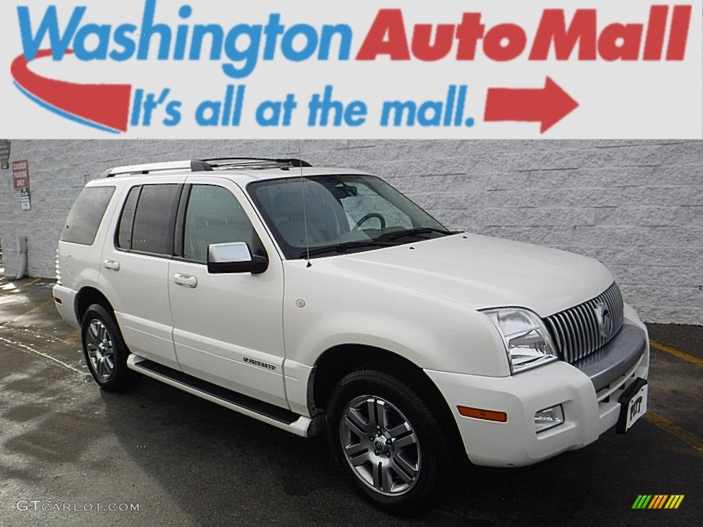 2008 Mountaineer Premier AWD - White Suede / Camel photo #1