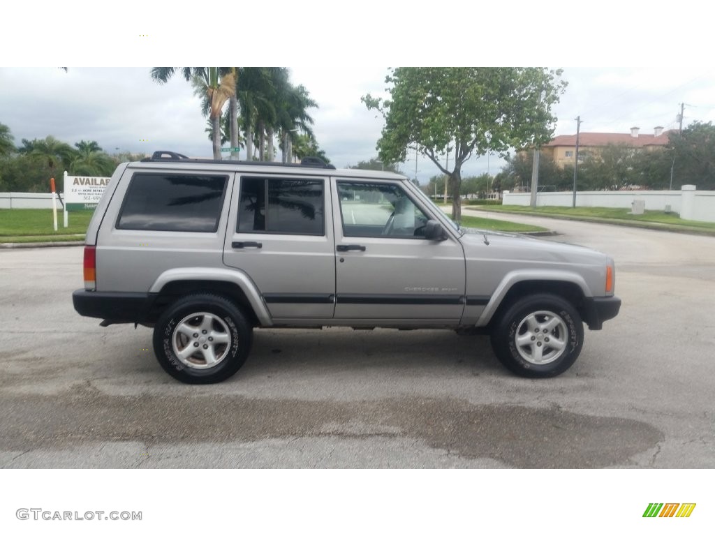 2001 Cherokee Sport - Silverstone Metallic / Agate photo #6