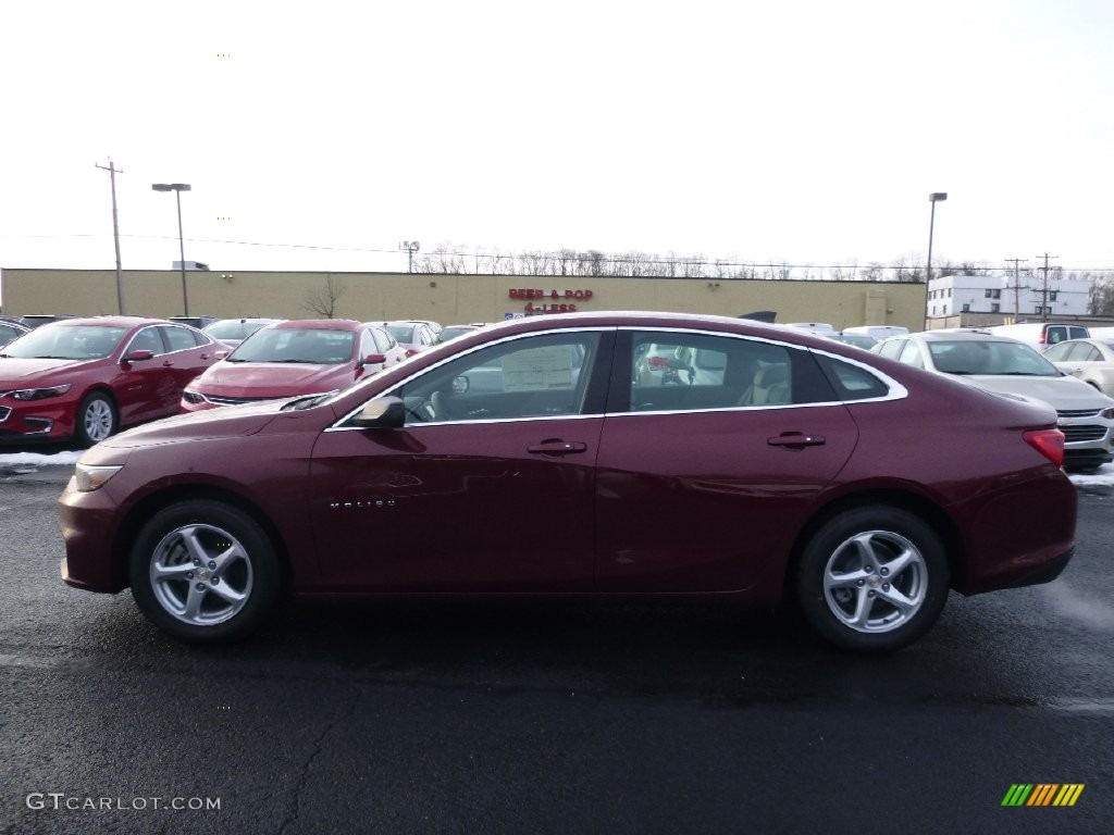 2016 Malibu LS - Butte Red Metallic / Dark Atmosphere/Medium Ash Gray photo #10