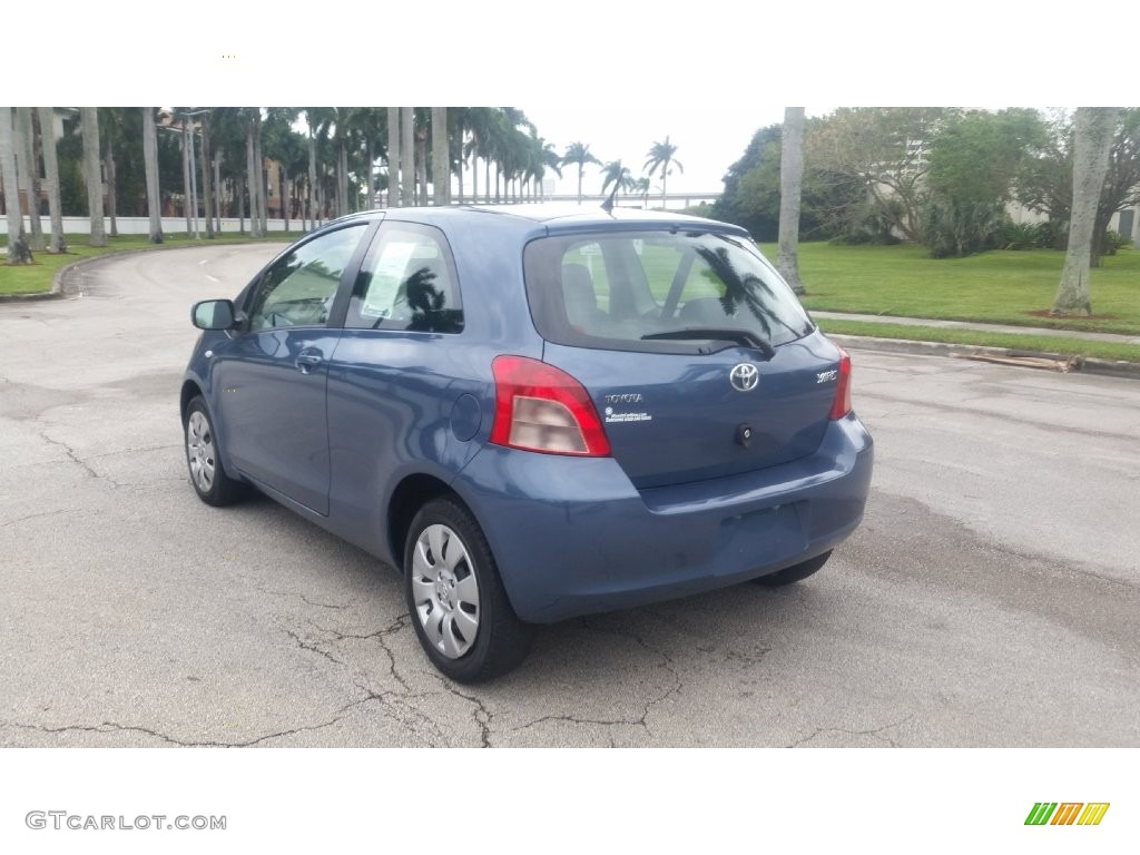 2007 Yaris 3 Door Liftback - Bayou Blue Metallic / Dark Charcoal photo #3
