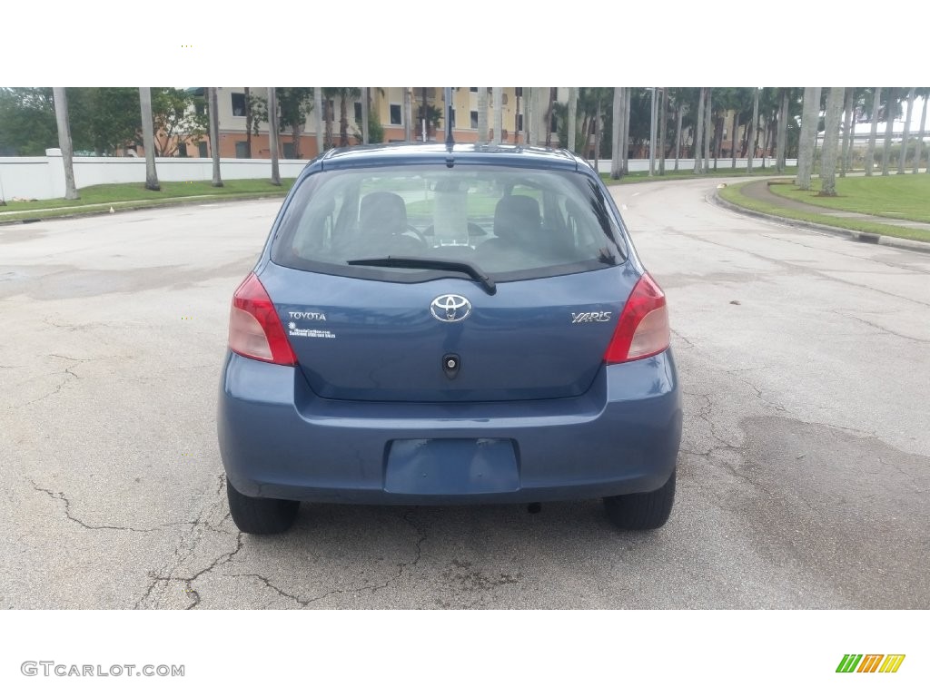 2007 Yaris 3 Door Liftback - Bayou Blue Metallic / Dark Charcoal photo #4
