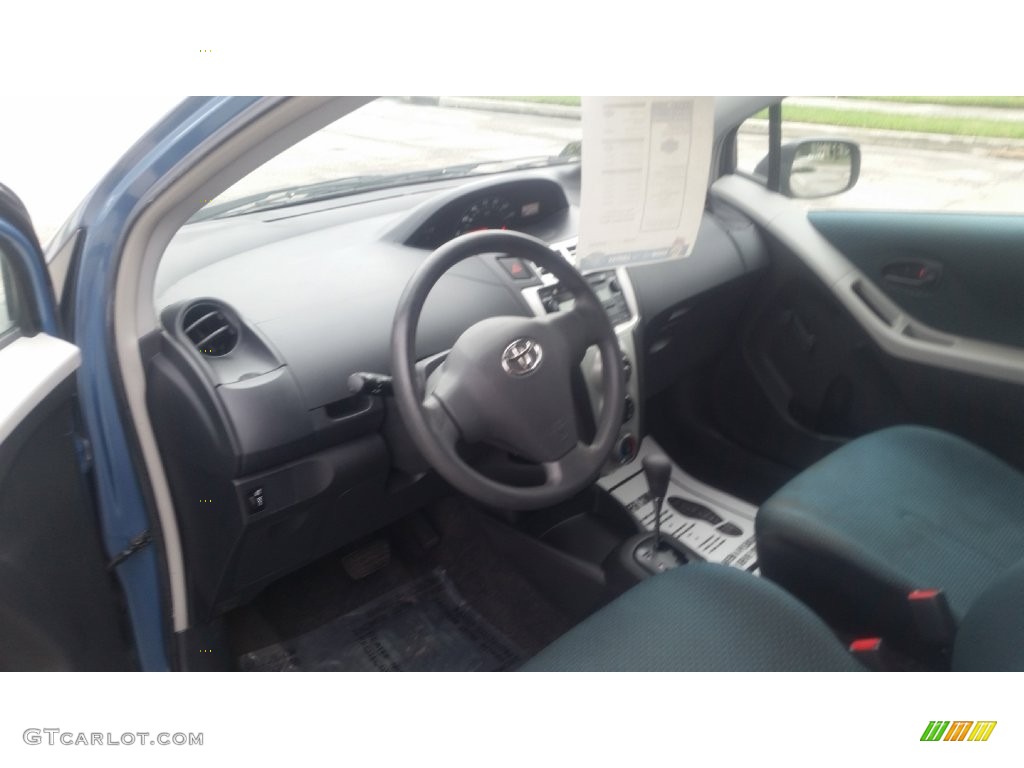 2007 Yaris 3 Door Liftback - Bayou Blue Metallic / Dark Charcoal photo #9