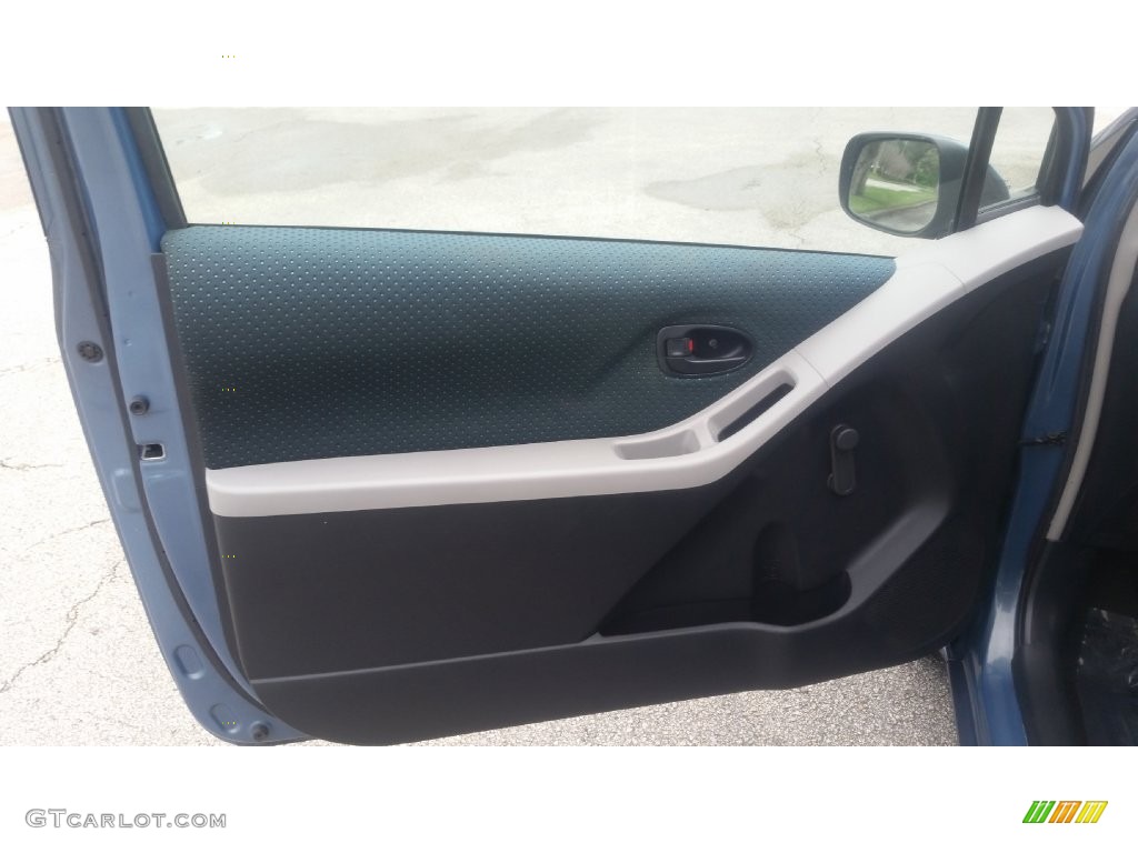 2007 Yaris 3 Door Liftback - Bayou Blue Metallic / Dark Charcoal photo #10