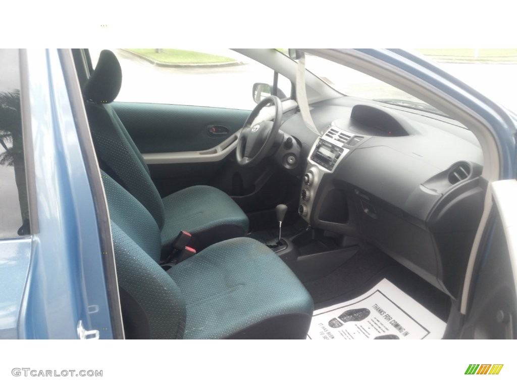 2007 Yaris 3 Door Liftback - Bayou Blue Metallic / Dark Charcoal photo #13
