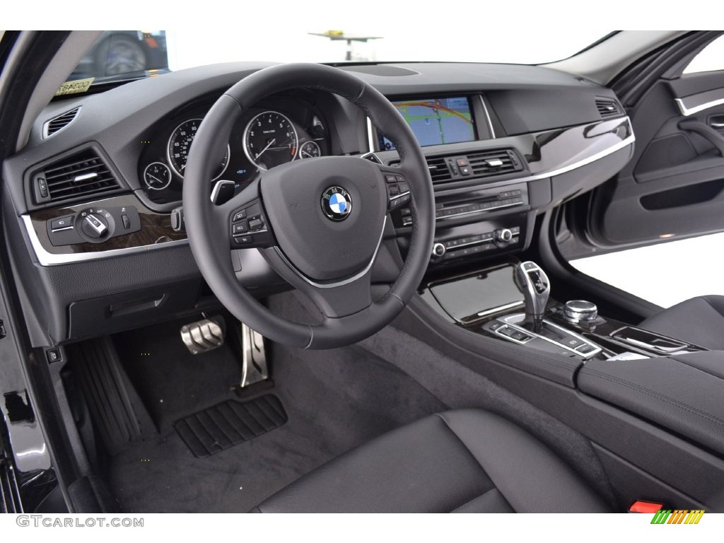 2016 5 Series 528i Sedan - Jet Black / Black photo #7