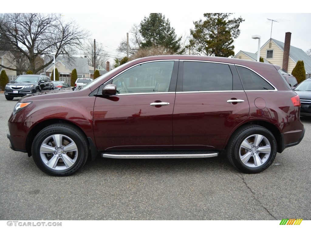 2013 MDX SH-AWD - Dark Cherry Pearl / Parchment photo #6