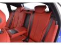 2016 BMW 4 Series Coral Red Interior Rear Seat Photo