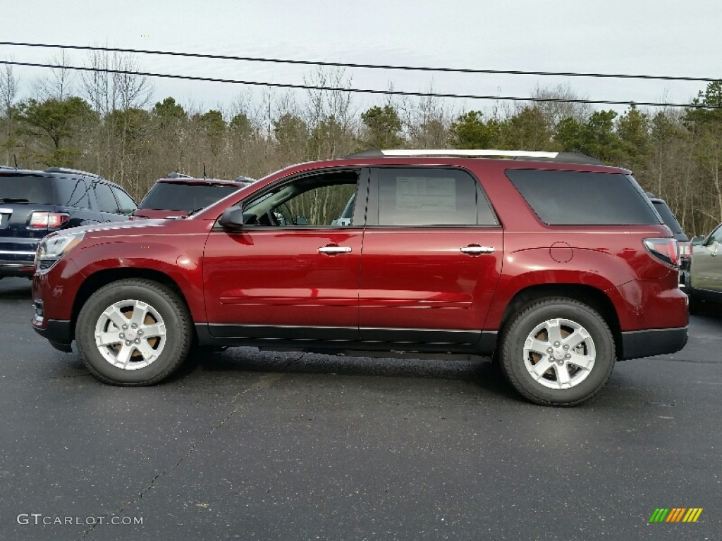 2016 Acadia SLE - Crimson Red Tintcoat / Ebony photo #3