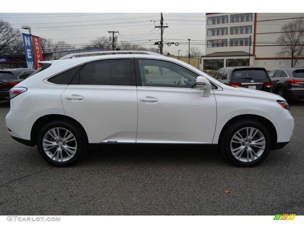 2012 RX 450h AWD Hybrid - Starfire White Pearl / Parchment photo #2