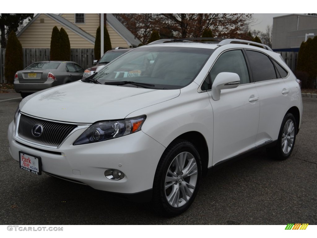 2012 RX 450h AWD Hybrid - Starfire White Pearl / Parchment photo #7