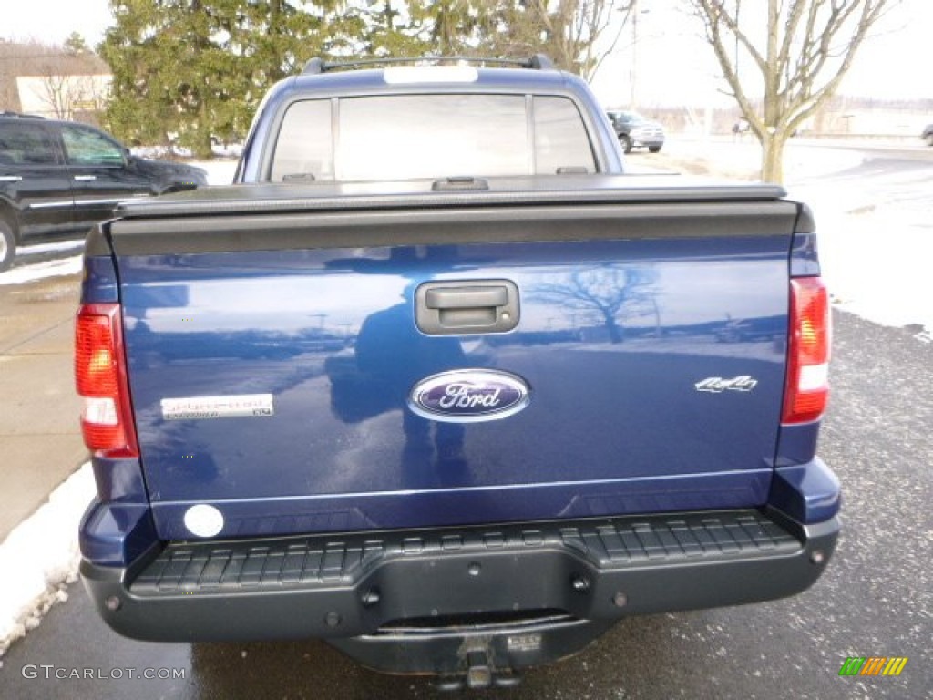 2008 Explorer Sport Trac XLT - Dark Blue Pearl Metallic / Camel photo #10