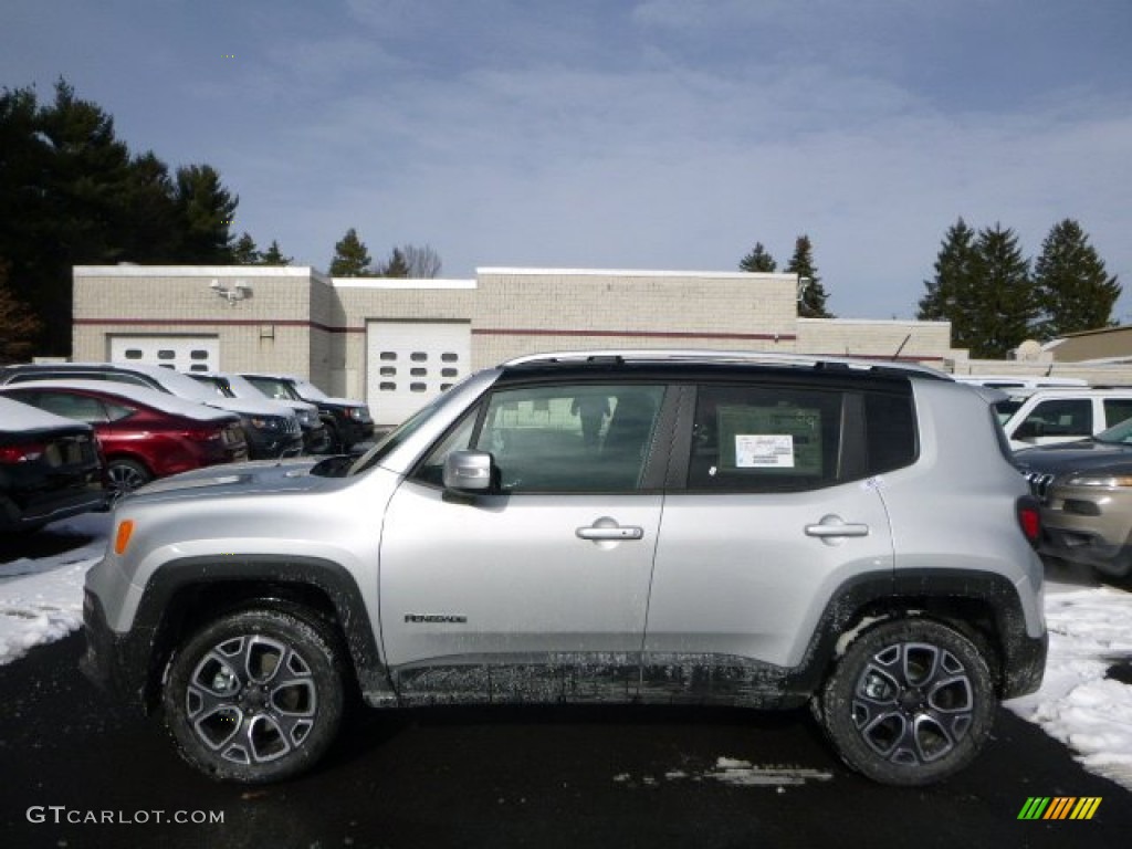 2016 Renegade Limited 4x4 - Glacier Metallic / Black photo #3