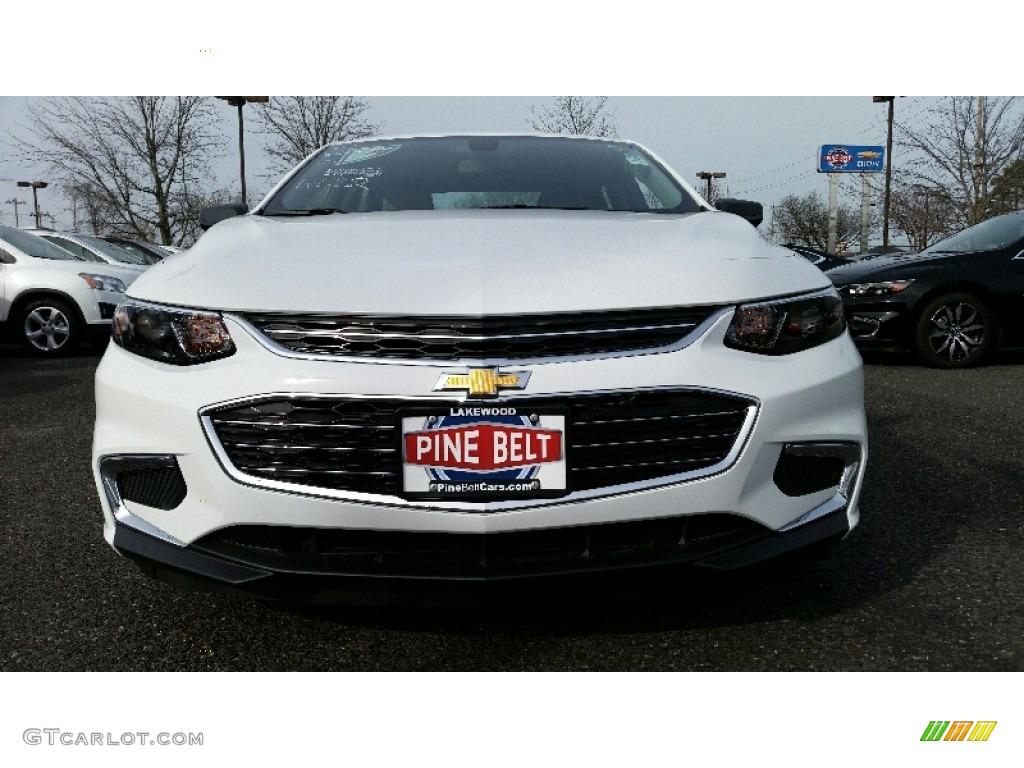 2016 Malibu LS - Summit White / Dark Atmosphere/Medium Ash Gray photo #2