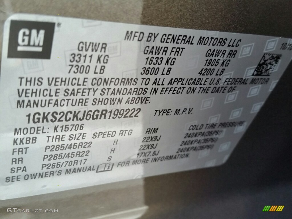 2016 Bronze Alloy Metallic GMC Yukon Denali 4WD 110115389 Photo 11