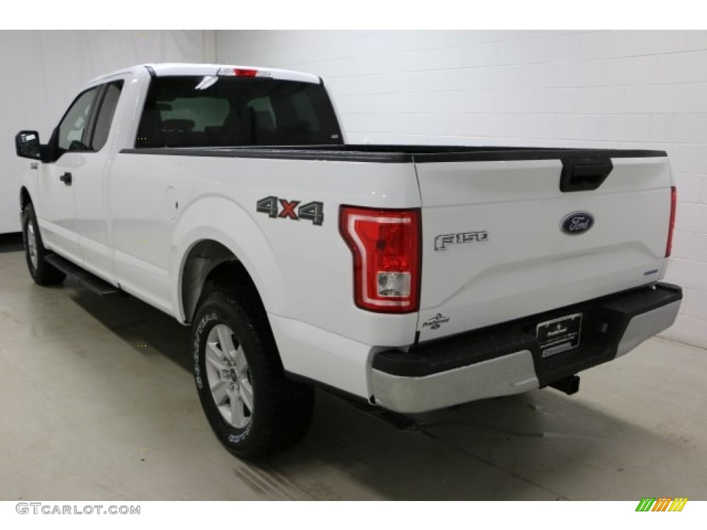 2016 F150 XLT SuperCab 4x4 - Oxford White / Medium Earth Gray photo #4