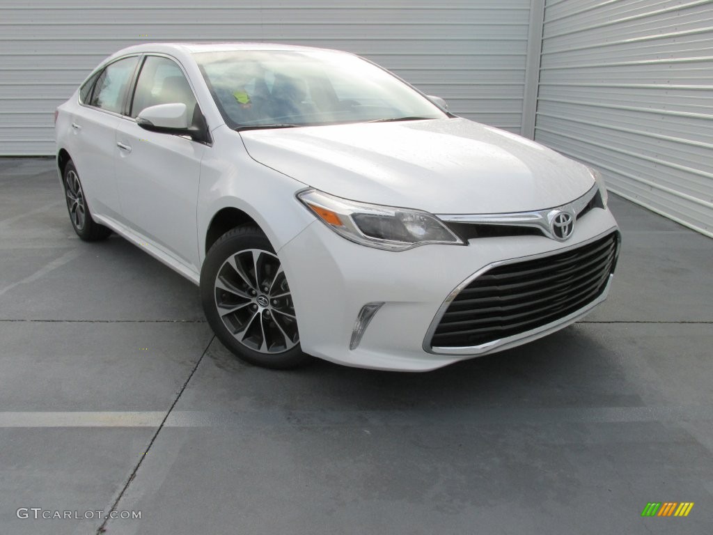 2016 Avalon XLE Premium - Blizzard Pearl / Light Gray photo #2