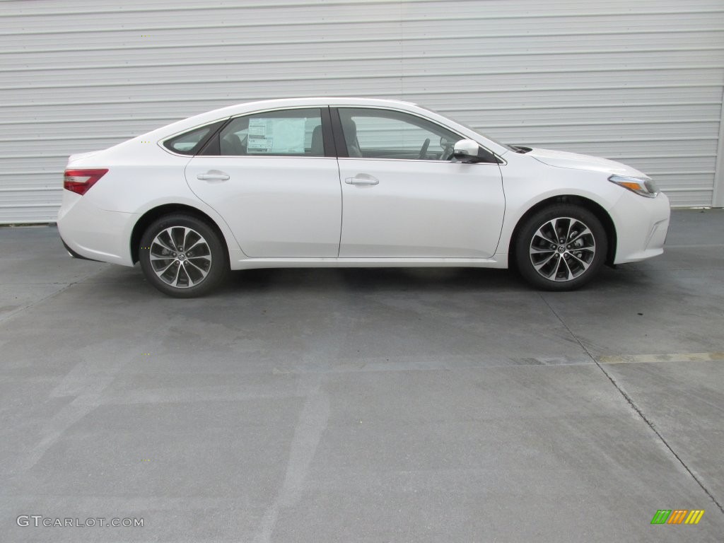 2016 Avalon XLE Premium - Blizzard Pearl / Light Gray photo #3