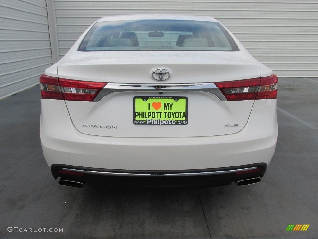 2016 Avalon XLE Premium - Blizzard Pearl / Light Gray photo #5