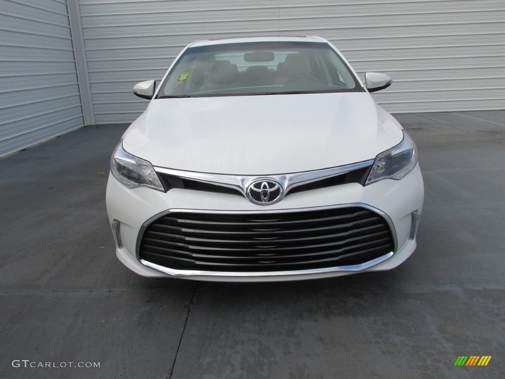 2016 Avalon XLE Premium - Blizzard Pearl / Light Gray photo #8