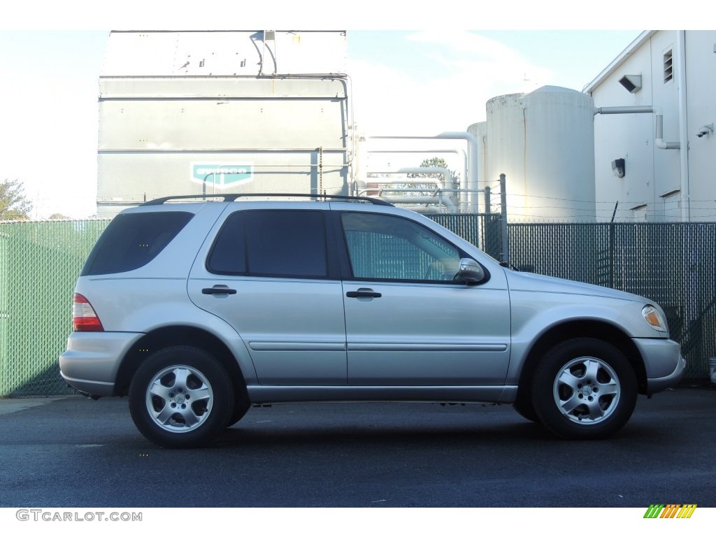 2003 ML 350 4Matic - Brilliant Silver Metallic / Ash photo #6