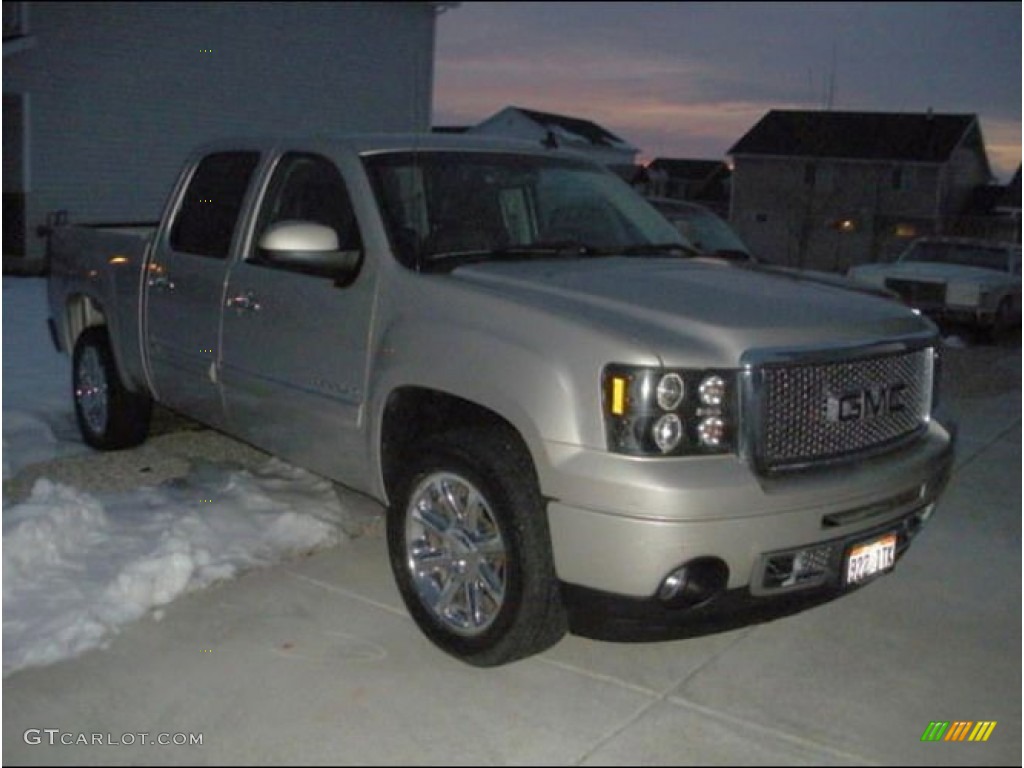 2008 Sierra 1500 Denali Crew Cab AWD - Silver Birch Metallic / Ebony photo #10