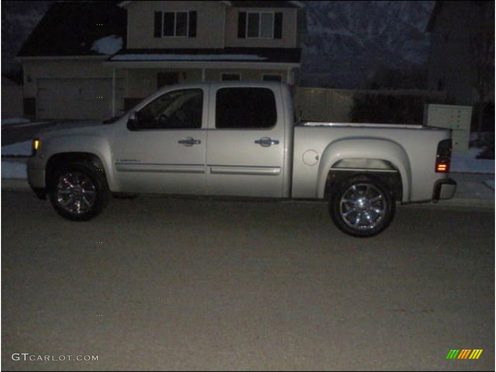 2008 Sierra 1500 Denali Crew Cab AWD - Silver Birch Metallic / Ebony photo #14