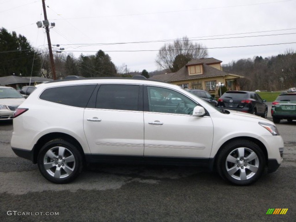 2013 Traverse LTZ AWD - White / Dark Titanium/Light Titanium photo #3