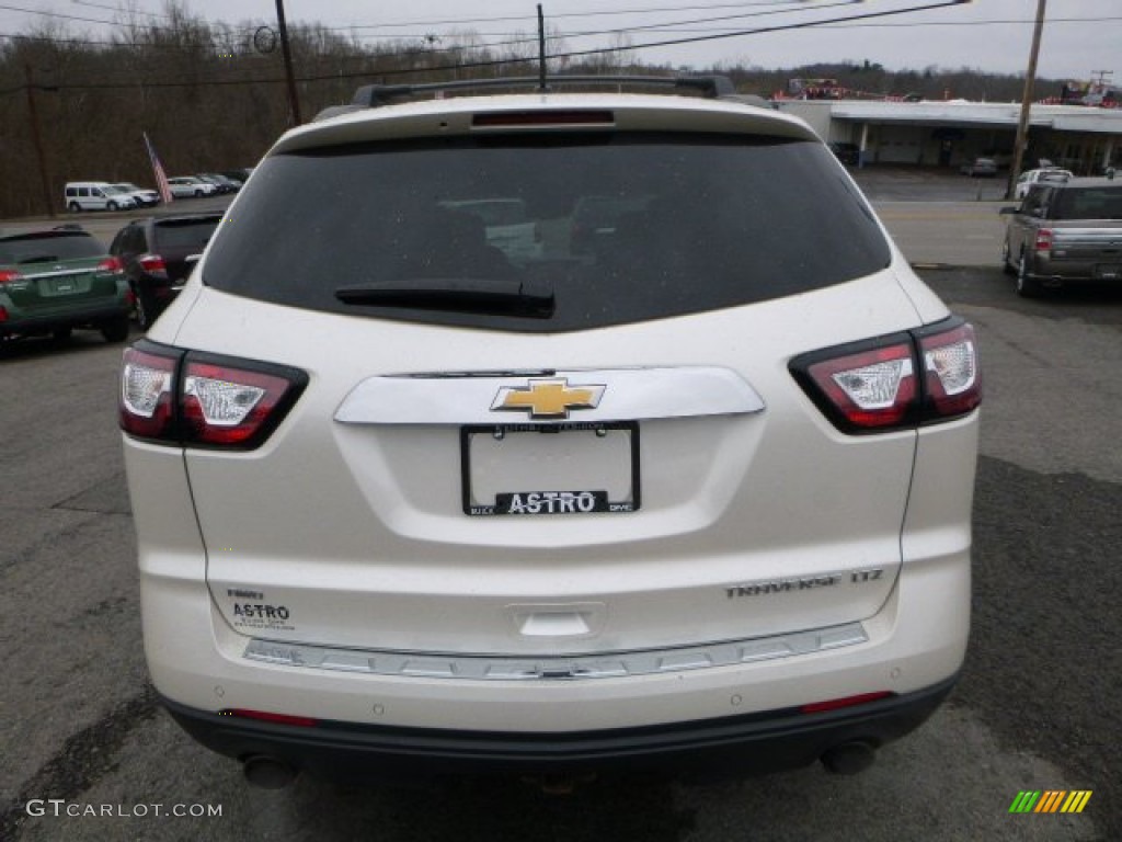 2013 Traverse LTZ AWD - White / Dark Titanium/Light Titanium photo #11