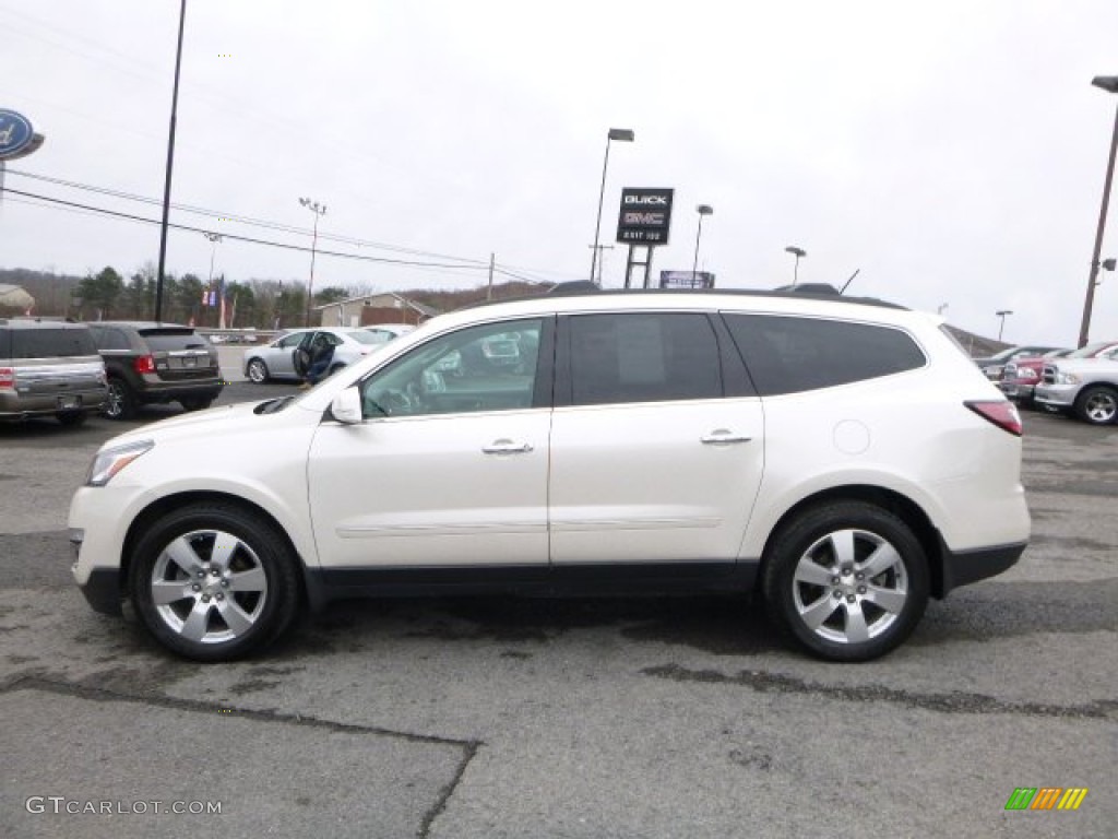 2013 Traverse LTZ AWD - White / Dark Titanium/Light Titanium photo #13