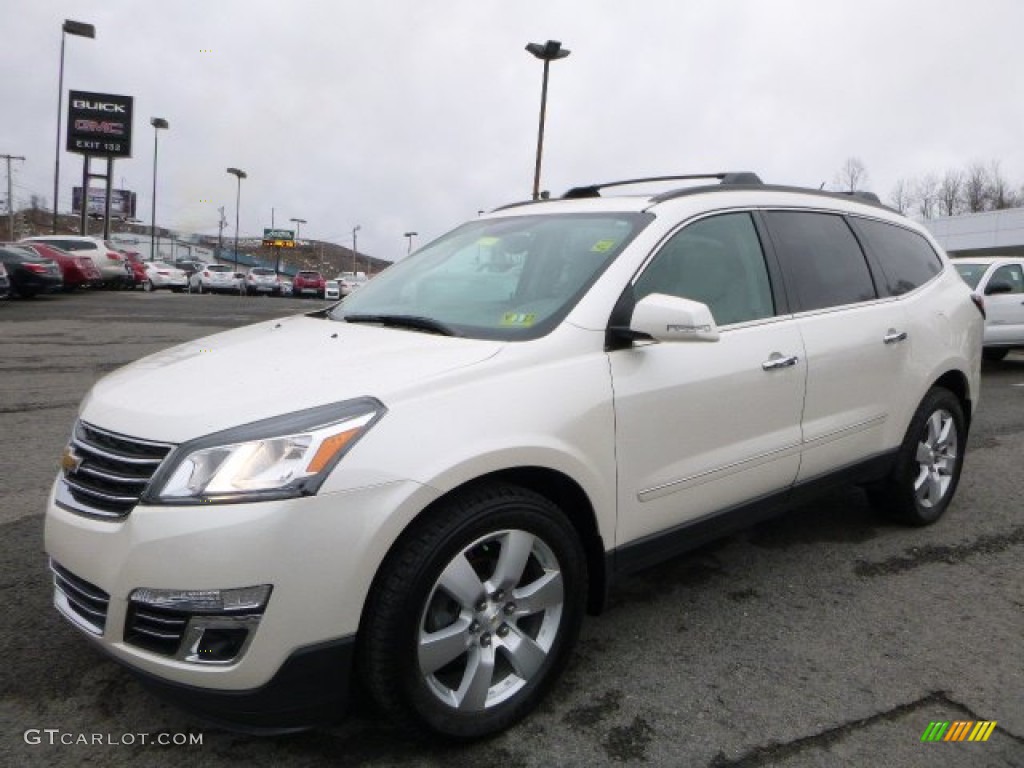 2013 Traverse LTZ AWD - White / Dark Titanium/Light Titanium photo #14
