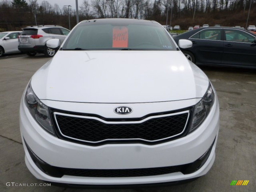 2013 Optima SX - Snow White Pearl / Black photo #12