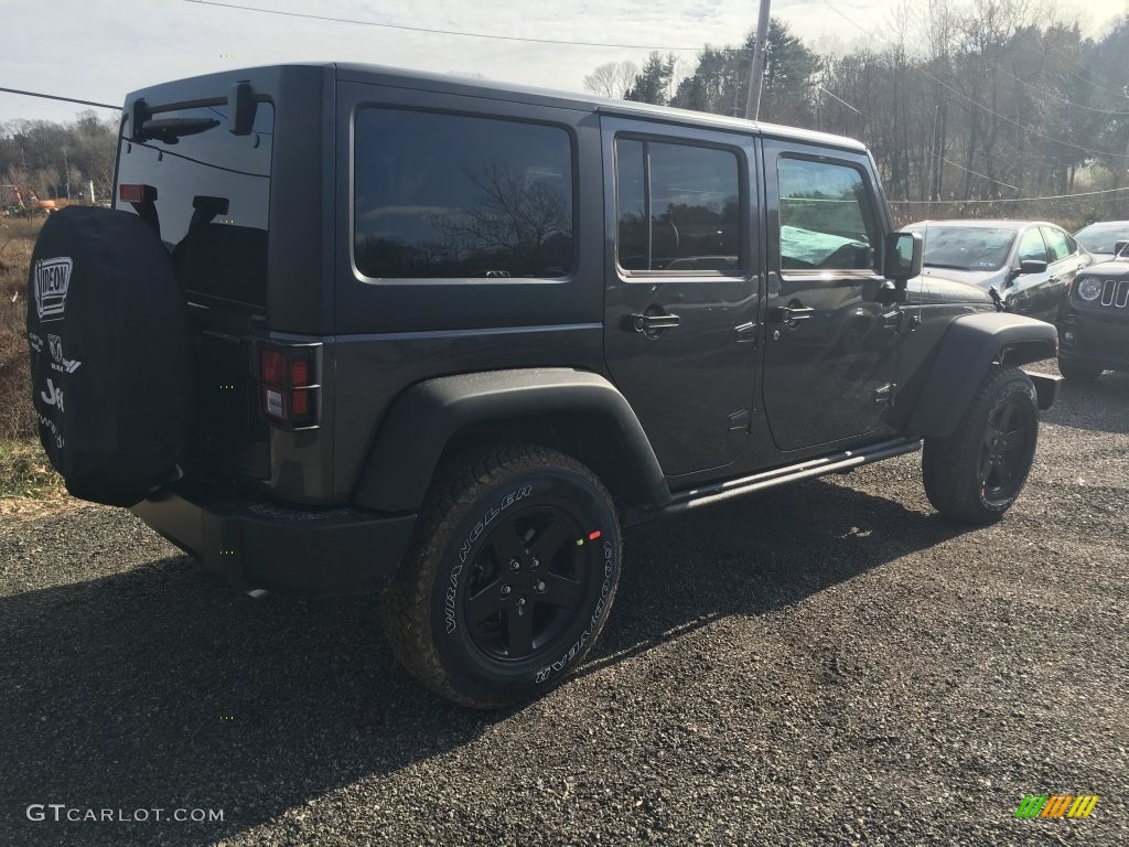 2016 Wrangler Unlimited Sport 4x4 - Granite Crystal Metallic / Black photo #3