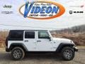 2016 Bright White Jeep Wrangler Unlimited Rubicon 4x4  photo #1
