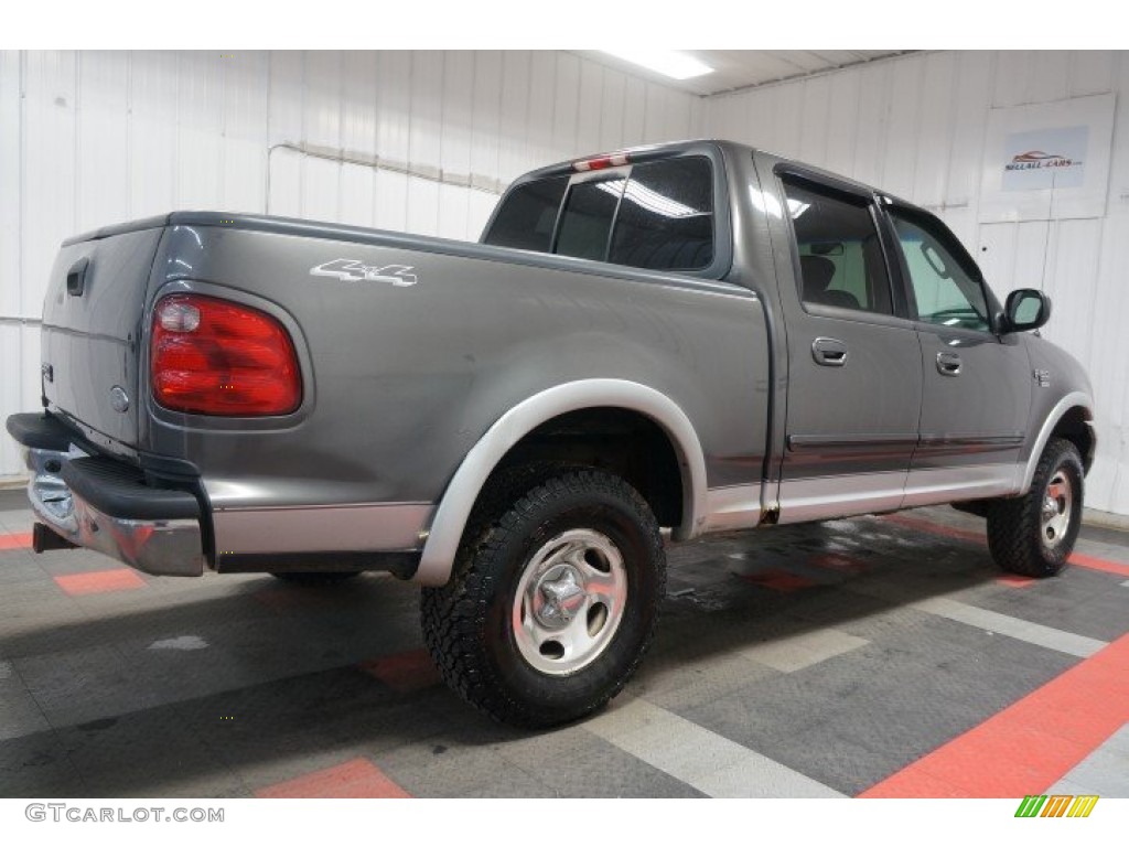 2002 F150 XLT SuperCrew 4x4 - Dark Shadow Grey Metallic / Medium Graphite photo #7