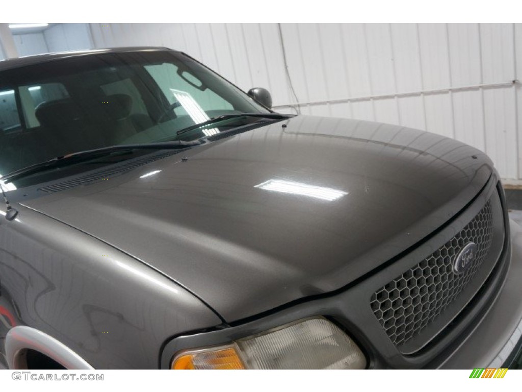 2002 F150 XLT SuperCrew 4x4 - Dark Shadow Grey Metallic / Medium Graphite photo #88