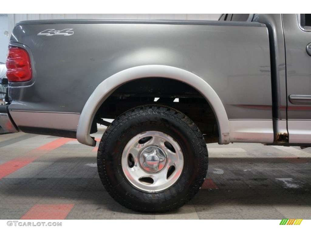 2002 F150 XLT SuperCrew 4x4 - Dark Shadow Grey Metallic / Medium Graphite photo #102