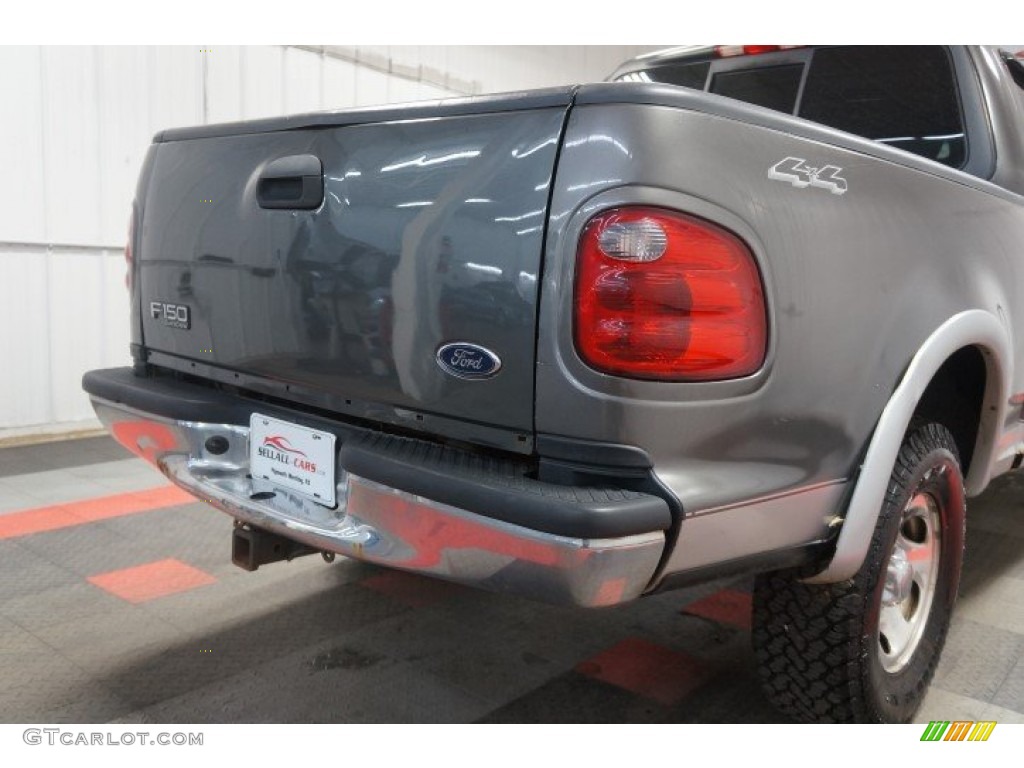 2002 F150 XLT SuperCrew 4x4 - Dark Shadow Grey Metallic / Medium Graphite photo #113