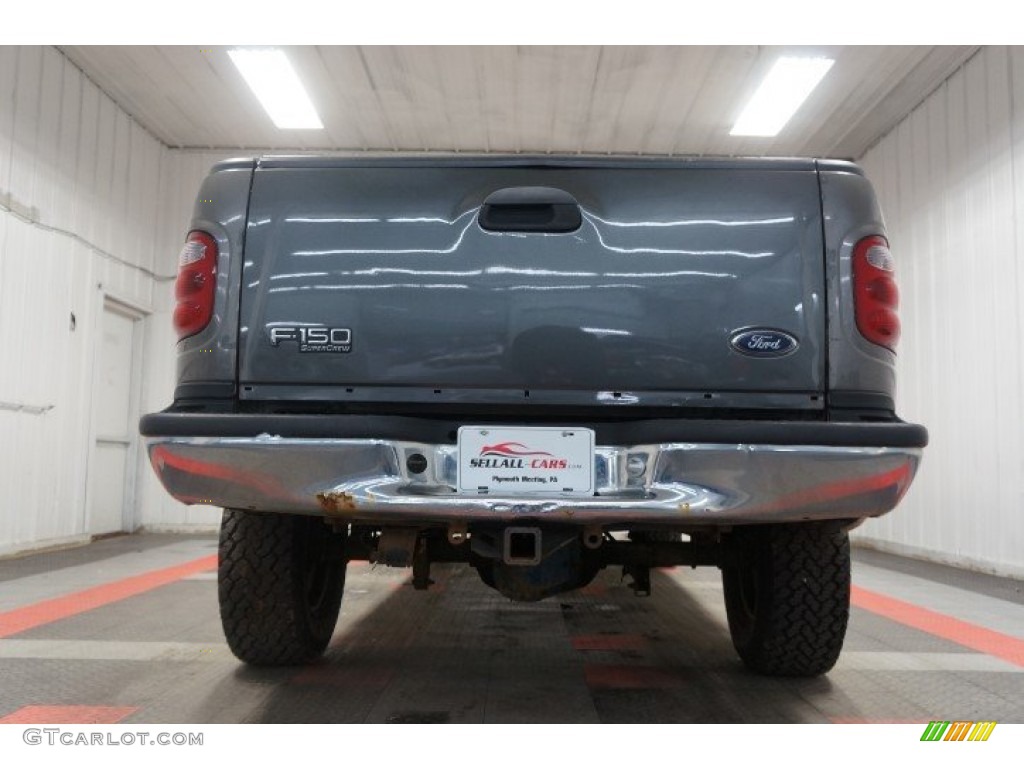 2002 F150 XLT SuperCrew 4x4 - Dark Shadow Grey Metallic / Medium Graphite photo #117