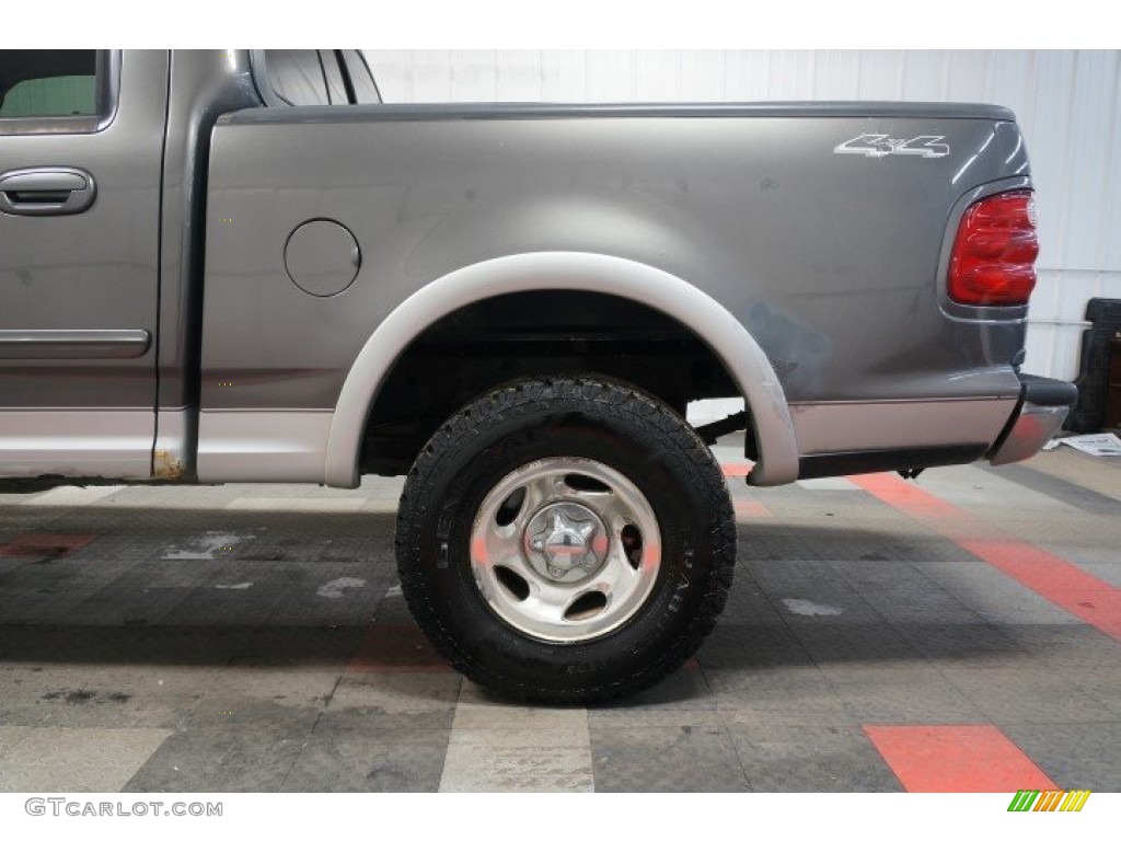 2002 F150 XLT SuperCrew 4x4 - Dark Shadow Grey Metallic / Medium Graphite photo #124