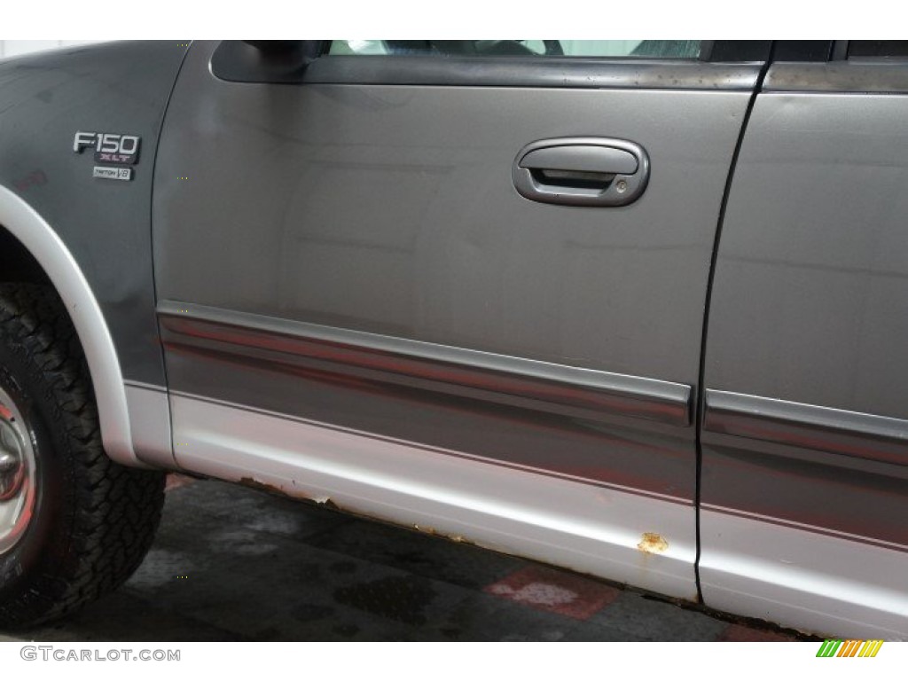 2002 F150 XLT SuperCrew 4x4 - Dark Shadow Grey Metallic / Medium Graphite photo #139