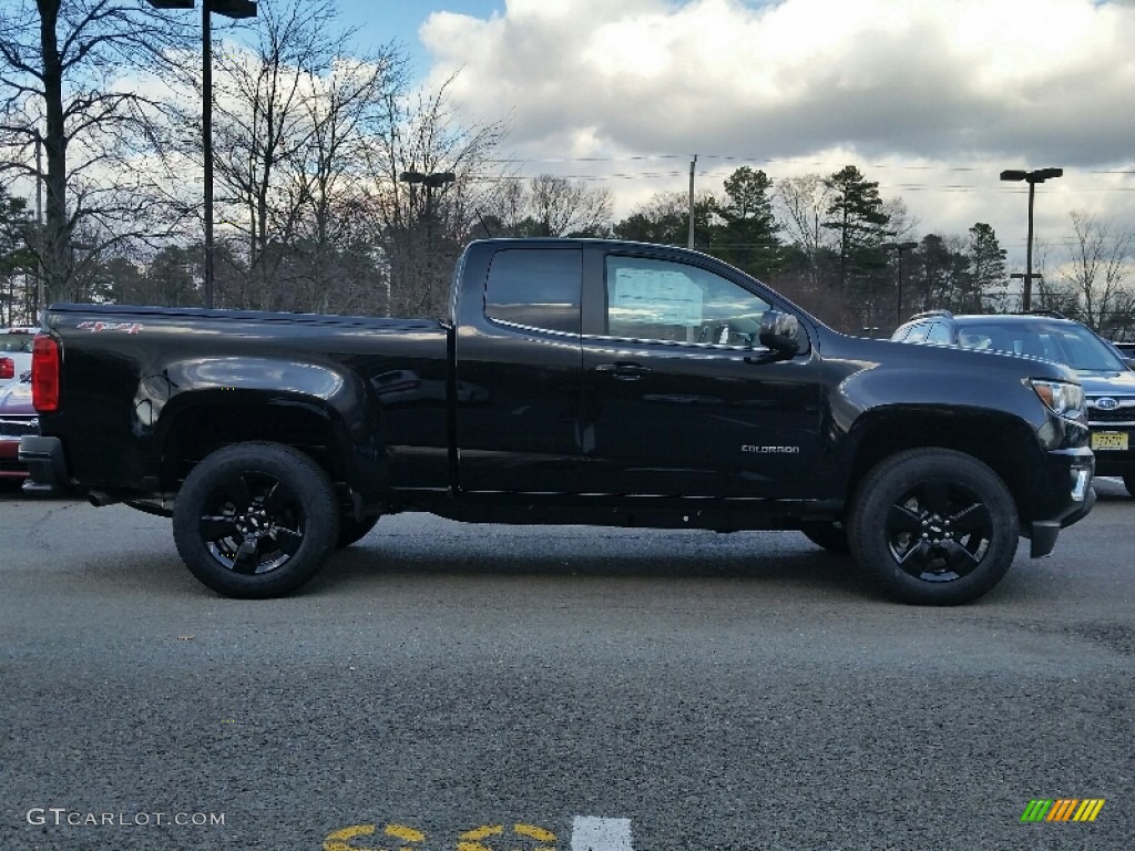 Black 2016 Chevrolet Colorado LT Extended Cab 4x4 Exterior Photo #110159068