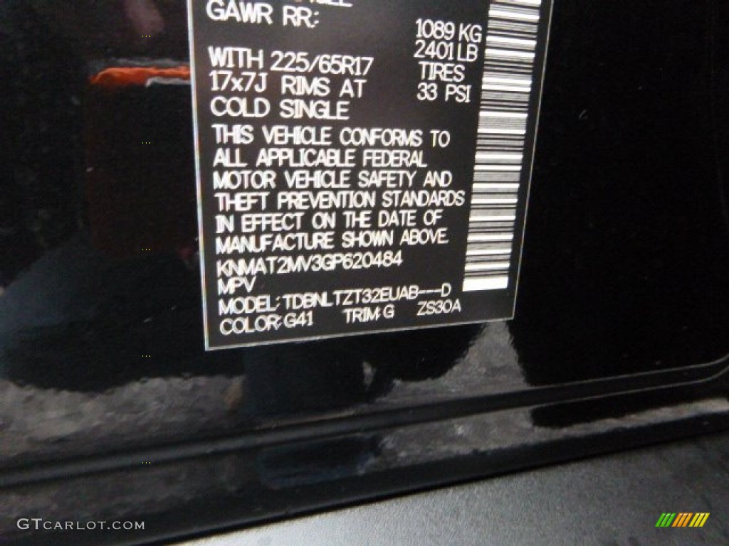 2016 Rogue SV AWD - Magnetic Black / Charcoal photo #16