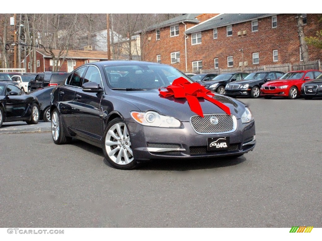 2010 XF Premium Sport Sedan - Lunar Grey Metallic / Warm Charcoal photo #1