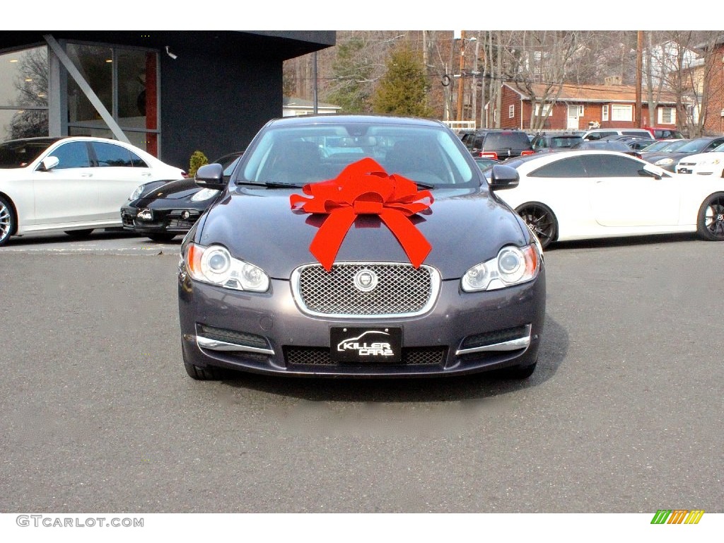 2010 XF Premium Sport Sedan - Lunar Grey Metallic / Warm Charcoal photo #2