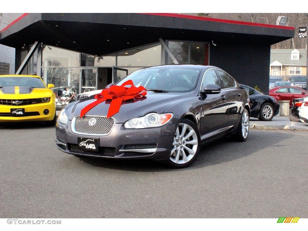 2010 XF Premium Sport Sedan - Lunar Grey Metallic / Warm Charcoal photo #3